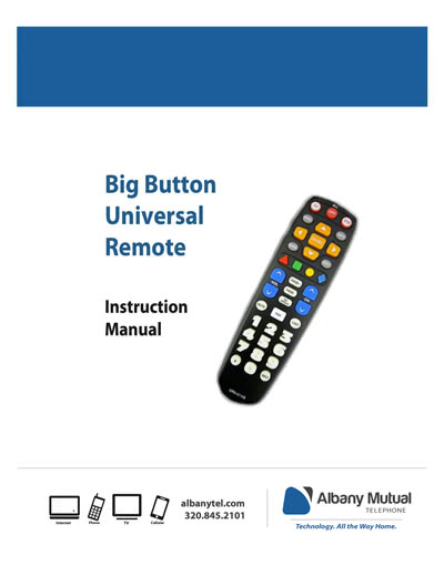 Big Button Remote Guide & Programming (remote codes included) thumb