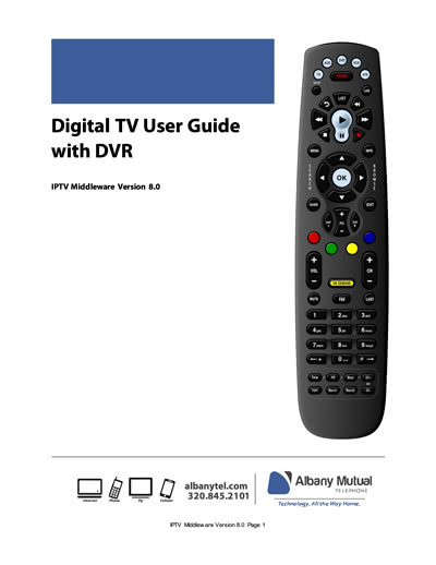 Digital TV User Guide with DVR